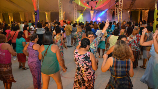 Idosos do Vida em Movimento na festa Dancing Days (Foto Sandro Giron)